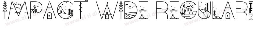 Impact Wide Regular字体转换
